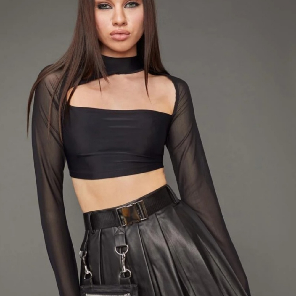 Dolls Kill Poster Grl Crop Top